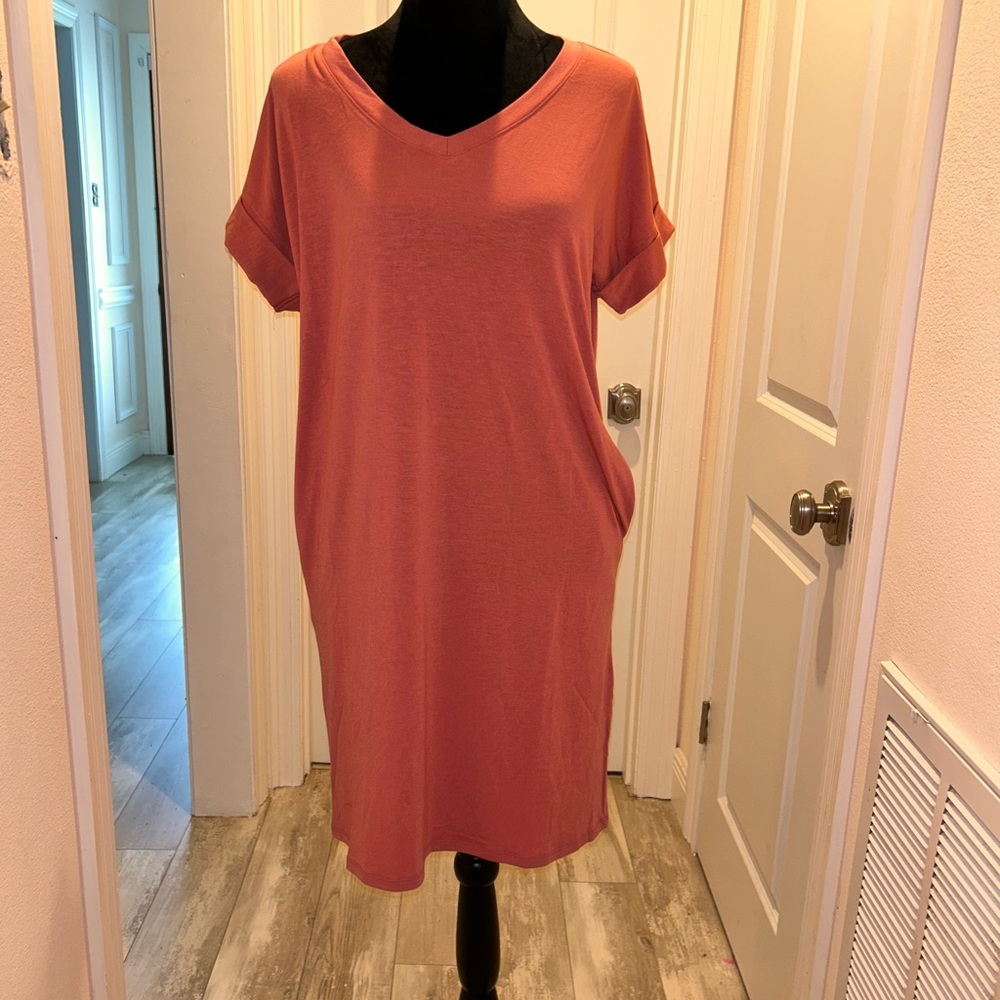 Mauve Pocket Dress
